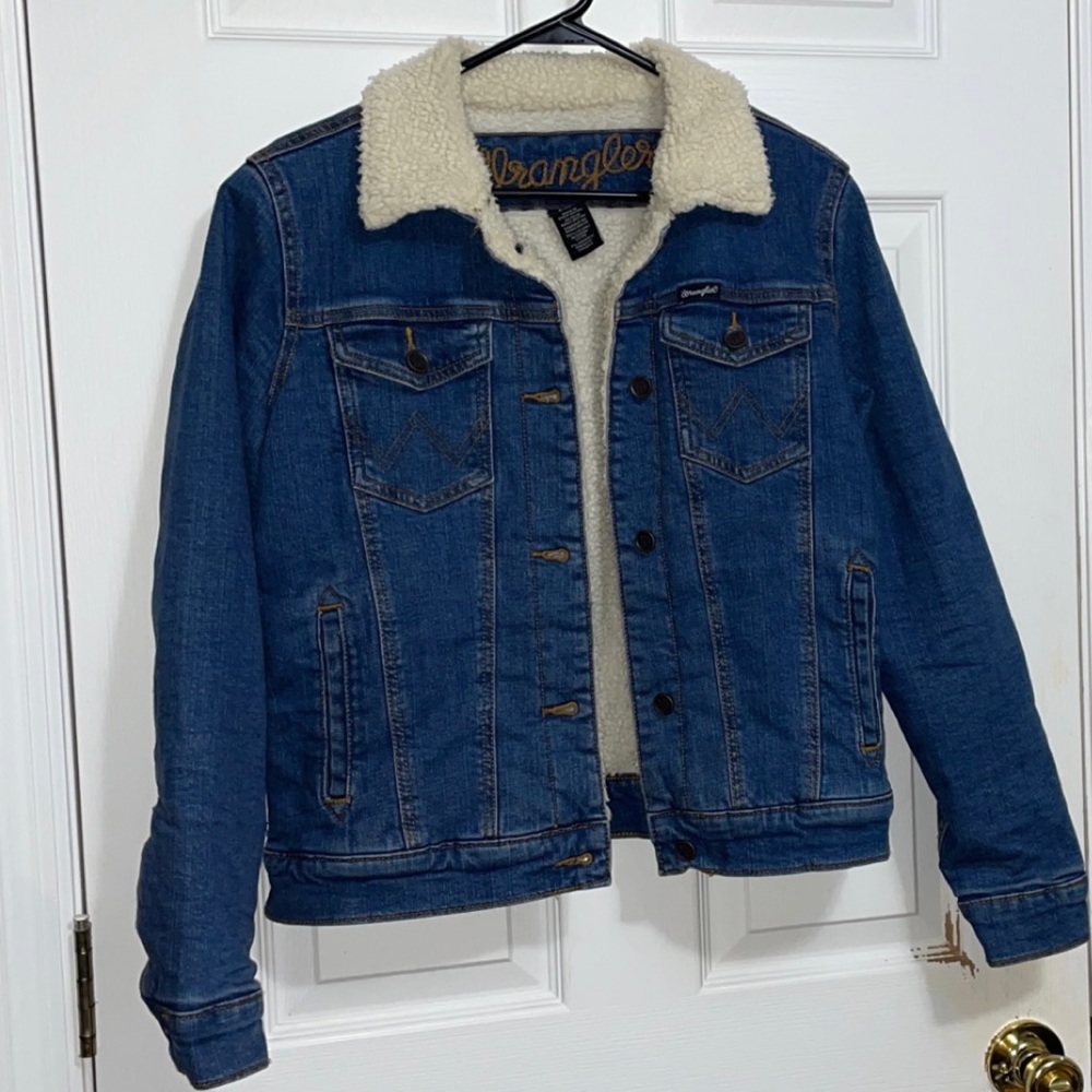 Wrangler Sherpa Lined Denim Jacket
